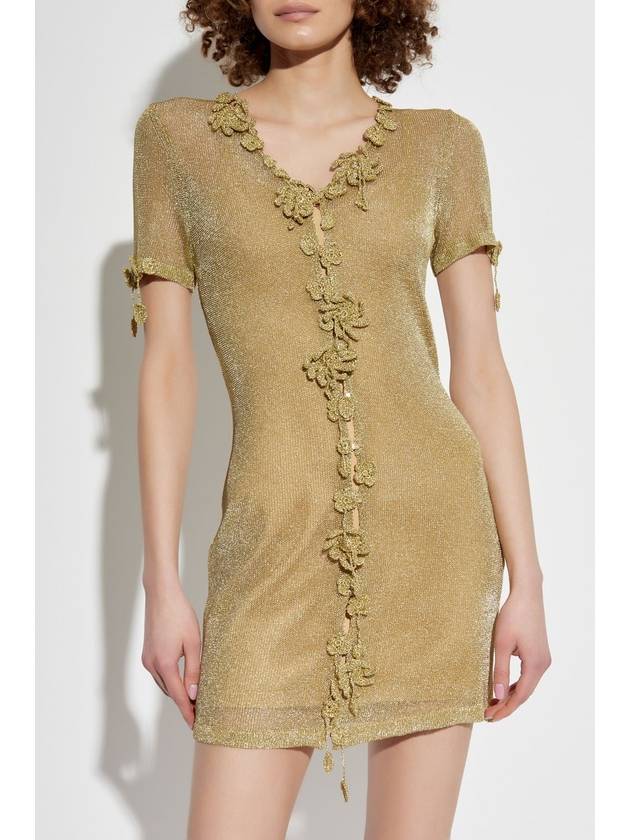 Cult Gaia Dress Zenya, Women's, Gold - CULT GAIA - BALAAN 3