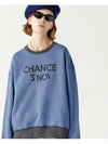 Unisex CHMXMTM Snowy Sweatshirt Mix Blue - CHANCE'S NOI - BALAAN 9