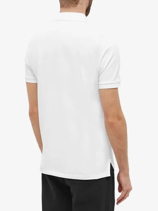 Logo Slim Fit Short Sleeve Polo Shirt White - POLO RALPH LAUREN - BALAAN 5