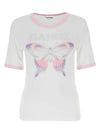 Women's Butterfly Short Sleeve T-Shirt White - GANNI - BALAAN 2