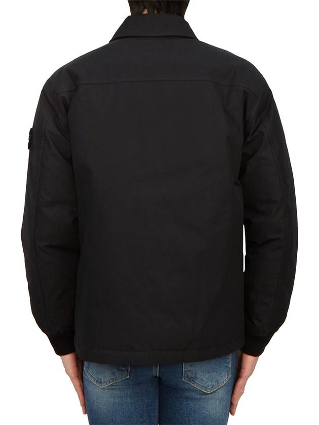 Ghost Piece O-Ventile Down Jacket Black - STONE ISLAND - BALAAN 5