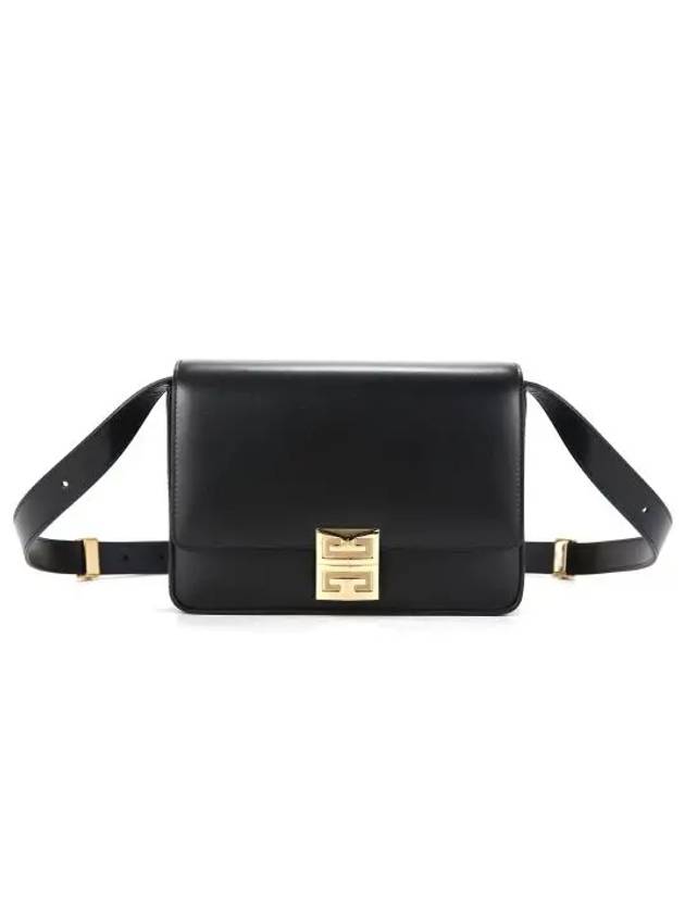 Box 4G Medium Leather Shoulder Bag Black - GIVENCHY - BALAAN 5