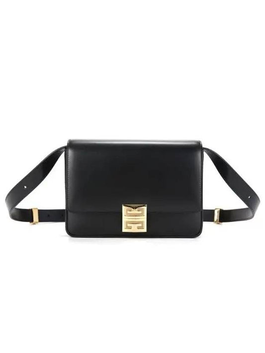 Box 4G Medium Leather Shoulder Bag Black - GIVENCHY - BALAAN 2