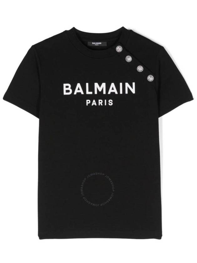 Balmain Boys Logo Print Button T-Shirt, Size 14Y - BALMAIN - BALAAN 1