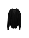 V neck cotton cardigan W4035R11 Black - WARDROBE.NYC - BALAAN 2