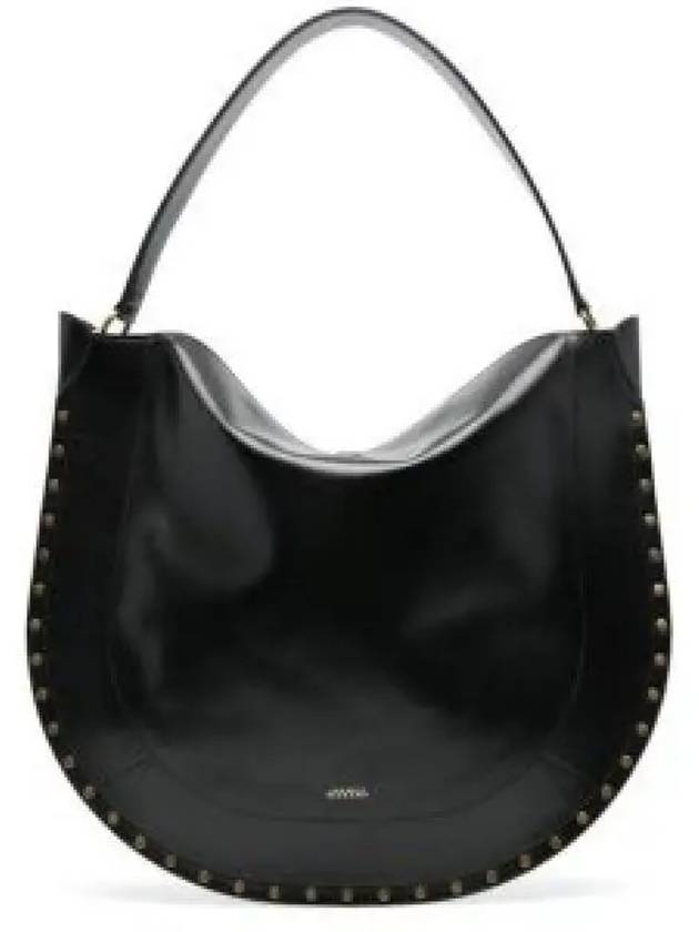 Oskan Leather Shoulder Bag Black - ISABEL MARANT - BALAAN 2