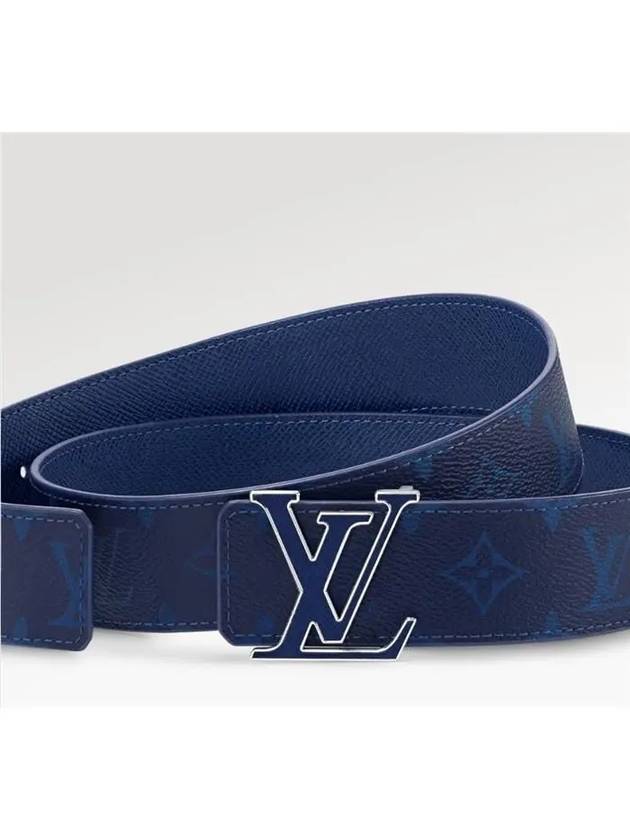 LV Initials 40mm Reversible Leather Belt Blue - LOUIS VUITTON - BALAAN 6