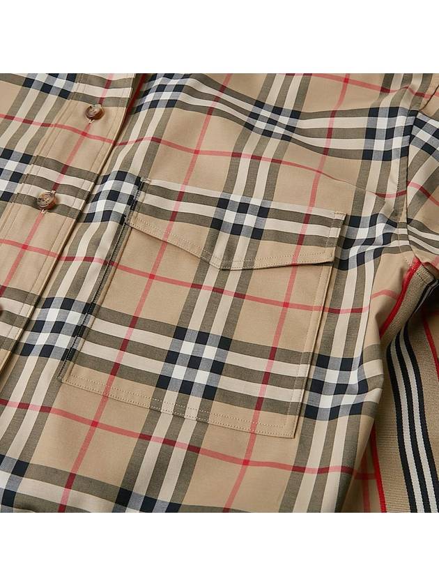 Vintage Check Overfit Shirt Beige - BURBERRY - BALAAN 7