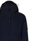 Cotton Mixed Knit Hooded Jacket Navy - CP COMPANY - BALAAN 5