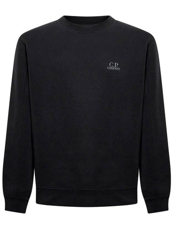 Small Logo Sweatshirt Sweatshirt Black - CP COMPANY - BALAAN 1