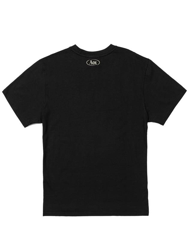 Silver Apple T shirt Black - AOX - BALAAN 3