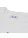 30/1 Jersey Relaxed Graphic Short Sleeve T-Shirt White - CP COMPANY - BALAAN 6