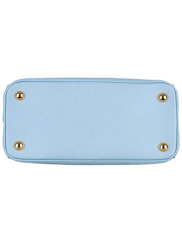 Galleria Saffiano Leather Small Tote Bag Light Blue - PRADA - BALAAN 7