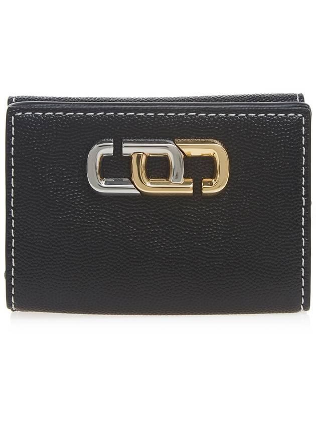 Mini Compact Leather Bicycle Wallet Black - MARC JACOBS - BALAAN.