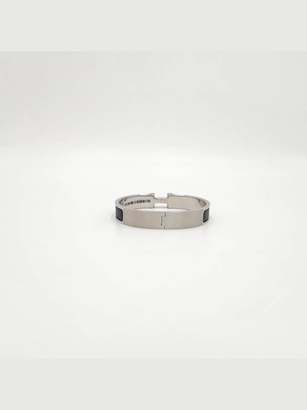 Click Ache HH Palladium Matte Bracelet Noir - HERMES - BALAAN 3