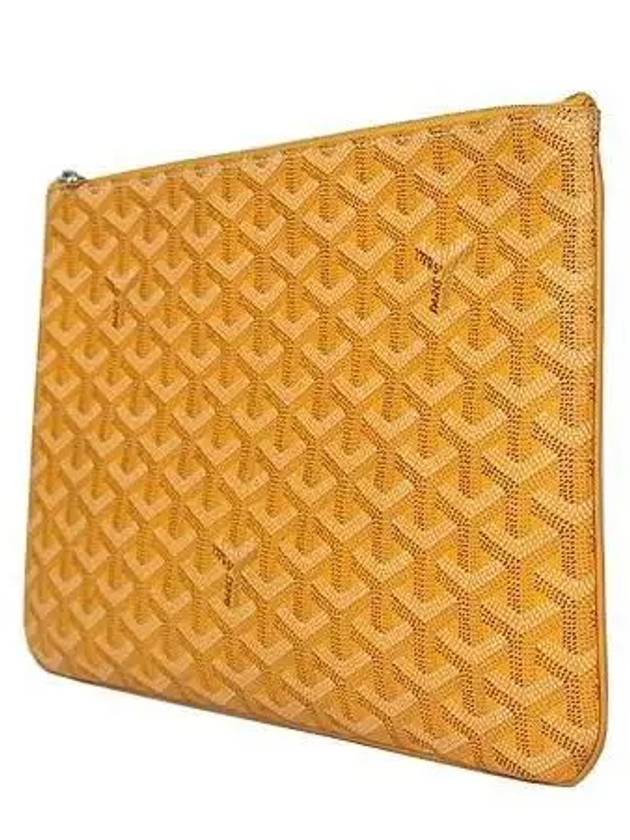 PVC special yellow color Sena MM unisex clutch bag - GOYARD - BALAAN 3