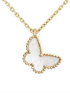 Sweet Alhambra Butterfly Pendant Gold Necklace Mother of Pearl - VANCLEEFARPELS - BALAAN 3