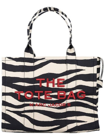 Marc Jacobs The Zebra Canvas Large Tote Bag - MARC JACOBS - BALAAN 1