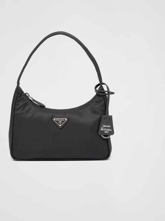Re-Edition 2000 Re-Nylon Mini Shoulder Bag Black - PRADA - BALAAN