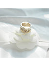 CC Logo Gold Crystal Ring Ring ABB949 - CHANEL - BALAAN 2