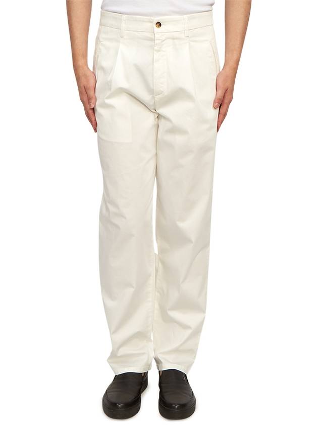 Cotton Straight Pants White - RVR LARDINI - BALAAN 2