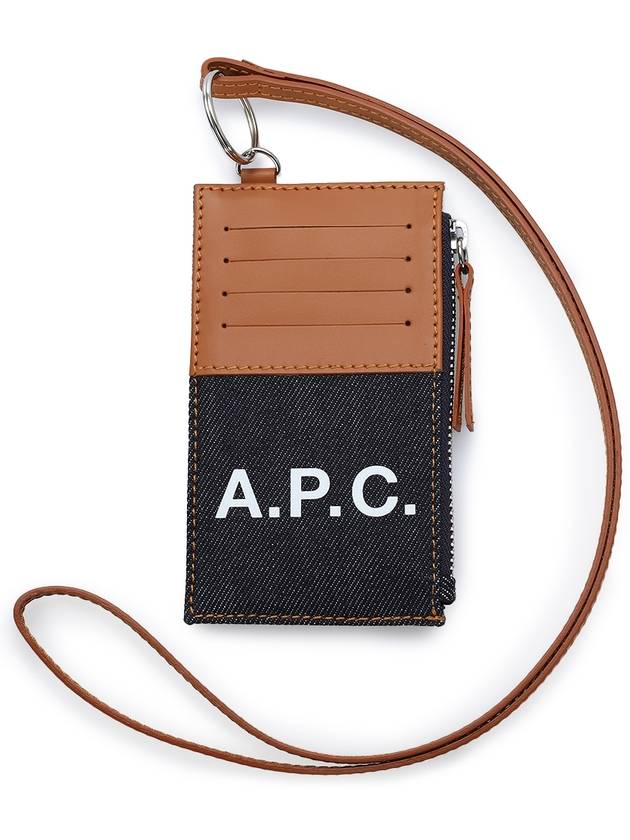 Axel Strap Leather Card Wallet Dark Brown - A.P.C. - BALAAN 2