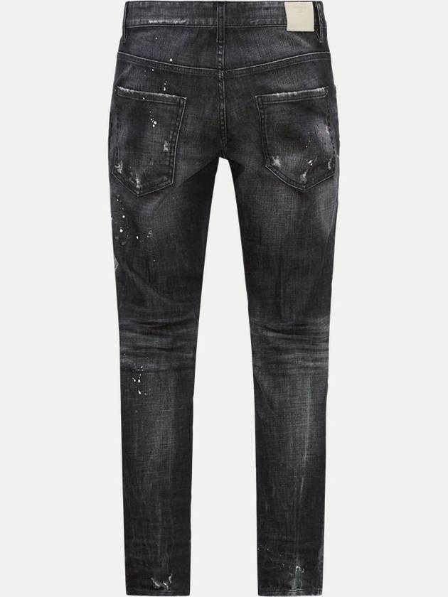 Men's Painted Washed Grey Cool Guy Jeans - DSQUARED2 - BALAAN 5