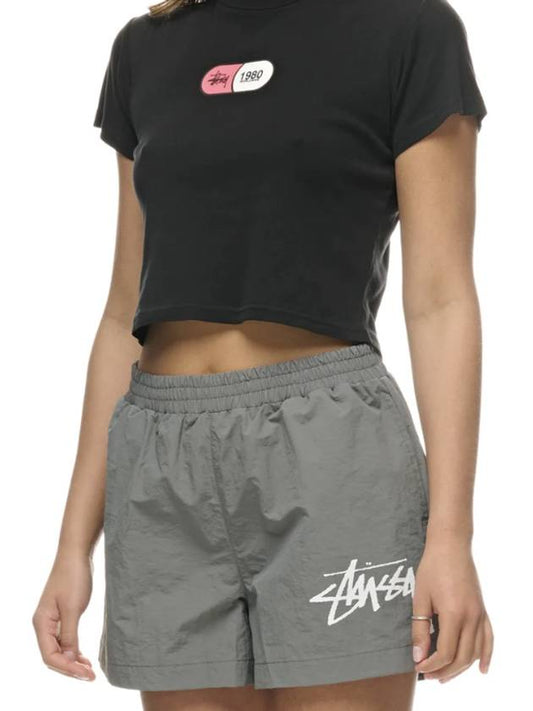 Graffiti Shorts Charcoal - STUSSY - BALAAN 2