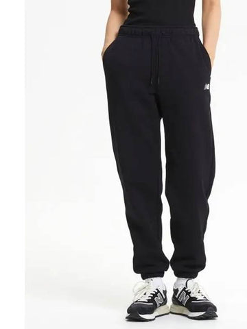 NBMLE4W912 WOMEN Essential Brushed Jogger Pants BLACK - NEW BALANCE - BALAAN 1