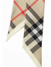 Skinny Check Silk Scarf Archive Beige - BURBERRY - BALAAN 5