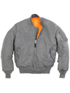 Alpha Finder Street Men s MA 1 Jacket MJM21000C1 Gunmetal - ALPHA INDUSTRIES - BALAAN 1