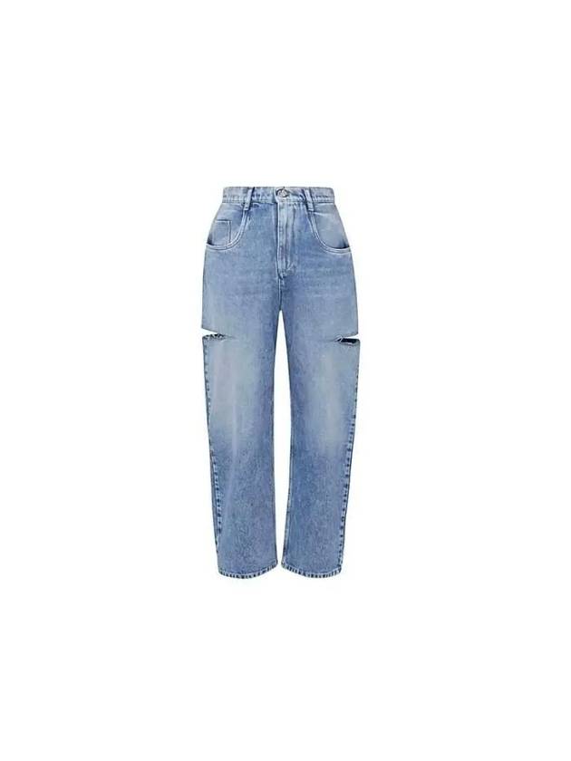 Women's Cut Out 5 Pocket Jeans Blue - MAISON MARGIELA - BALAAN 2