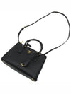 Galleria Saffiano Leather Small Tote Bag Black - PRADA - BALAAN 5