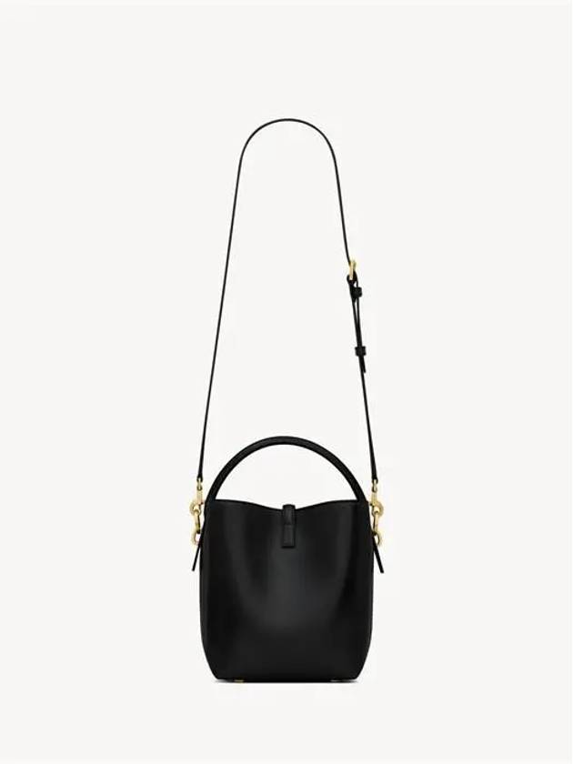 LE 37 Small Shiny Leather Shoulder Bag Black - SAINT LAURENT - BALAAN 5