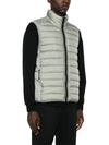 Loom Woven Chambers Recycled Nylon Down TC Vest Grey - STONE ISLAND - BALAAN 4