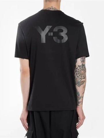 Y3 back logo overfit short sleeve tshirt - YOHJI YAMAMOTO - BALAAN 1