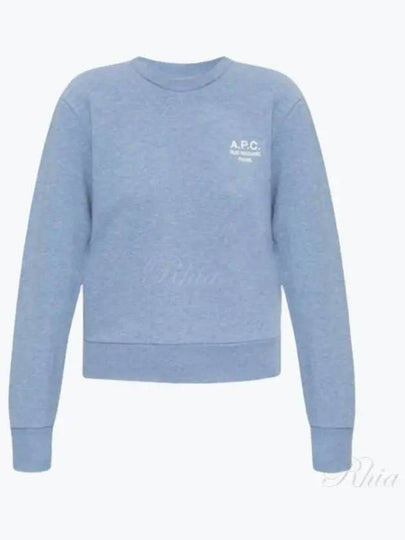 Rue Madame Cotton Sweatshirt Blue - A.P.C. - BALAAN 2