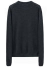 Men's Mini Heart Logo Merino Wool Knit Top Grey - AMI - BALAAN 3