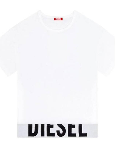 Logo underband crew neck crop top A145930HMAU - DIESEL - BALAAN 1