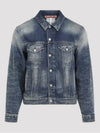 Button Regular Fit Denim Jacket Blue - ACNE STUDIOS - BALAAN 2