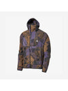 Thermafit Wolf Tree Fleece Allover Print Zip Up Hoodie Canyon Purple Black - NIKE - BALAAN 1