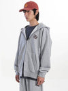 WAVY LOGO HOOD ZIP UP MELANGE - NET SOCIAL CLUB - BALAAN 5