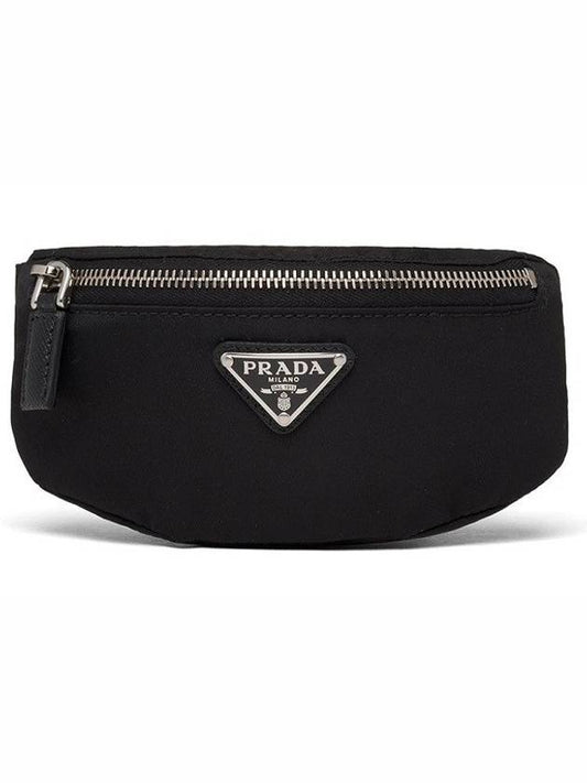 Re-Nylon Mini Pouch Belt Bag Black - PRADA - BALAAN.