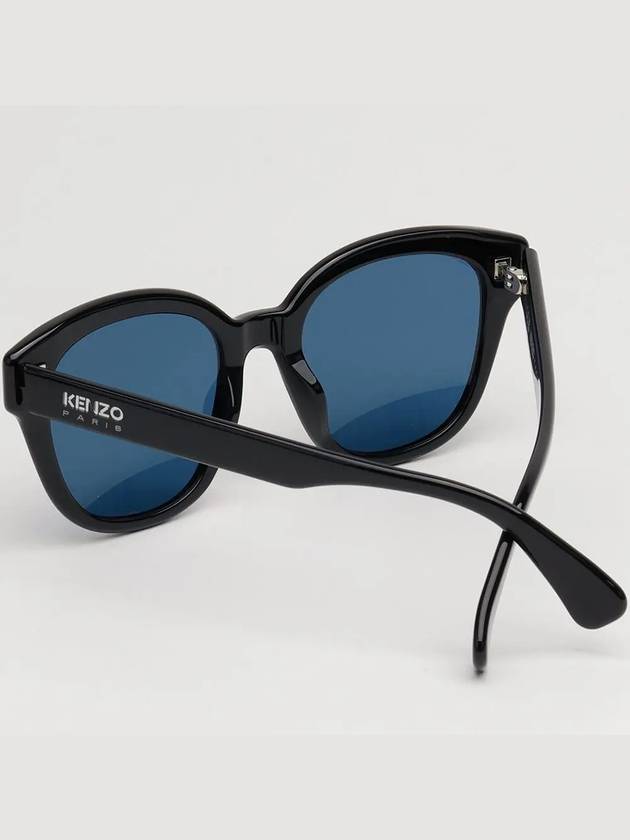 Sunglasses KZ40157I 01V Overfit Square Horn Rim Black - KENZO - BALAAN 4