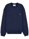 Soft Back Logo Sweatshirt Navy - SOLID HOMME - BALAAN 3