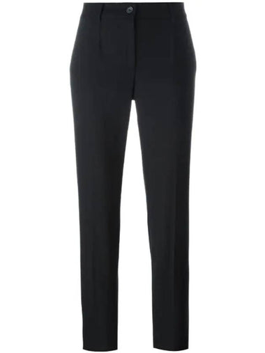 Woolen slacks black - DOLCE&GABBANA - BALAAN 1