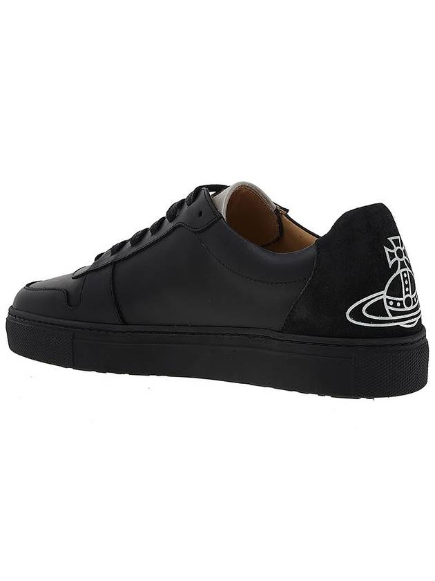 Apollo Leather Low Top Sneakers Black - VIVIENNE WESTWOOD - BALAAN 4