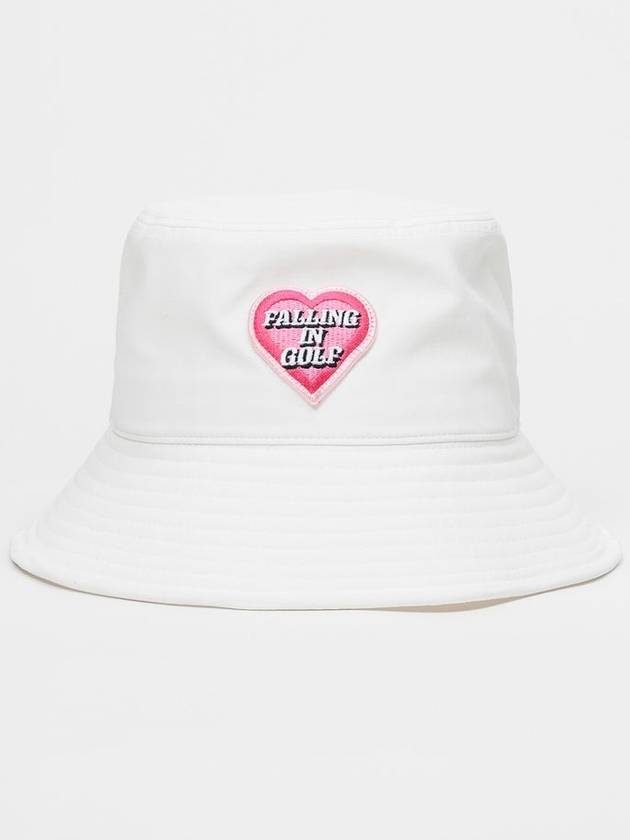 Falling In Golf Casual Fit Bucket Hat White - GOXO - BALAAN 1