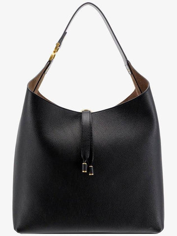 Marcie Grained Leather Hobo Shoulder Bag Black - CHLOE - BALAAN 1