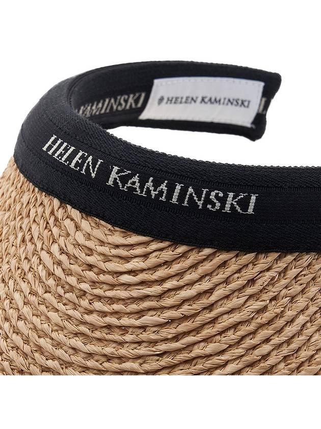 Women s Bianca Sun Visor HAT50265 NATURAL BLACK LOGO - HELEN KAMINSKI - BALAAN 6